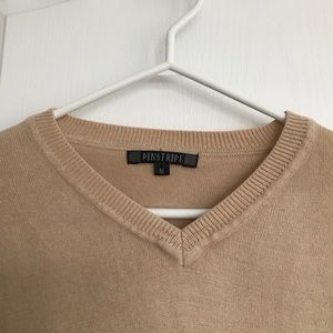 Cream V-Neck Sweater